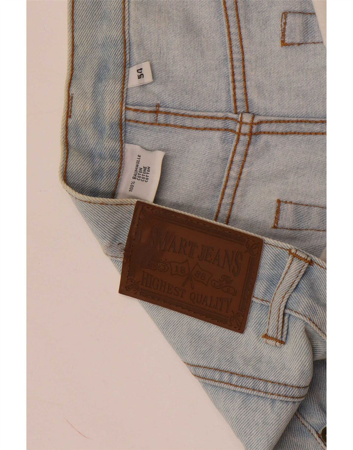 Vintage Herre Denim Shorts IT 54 2XL W38 Blå Bomuld