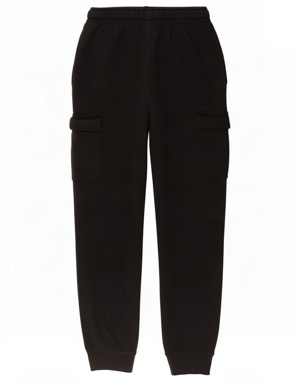 Nike Boys Cargo Tracksuit Trousers Joggers 12-13 Years Large Black Cotton