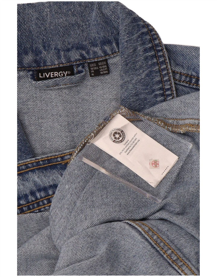 LIVERGY Herre denimjakke UK 46 3XL Blå Bomuld