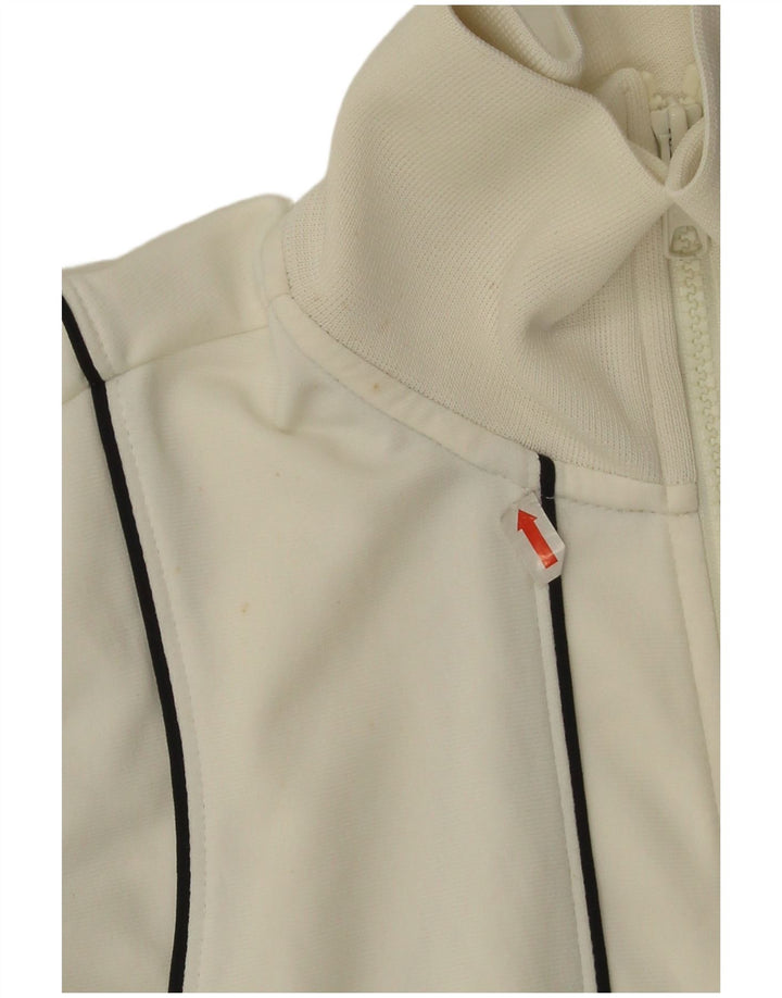 Nike træningsdragt topjakke til kvinder UK 8/10 Lille hvid polyester