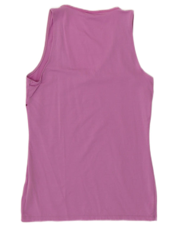 Fila Kvinder Grafisk Vest Top UK 12 Medium Pink Nylon