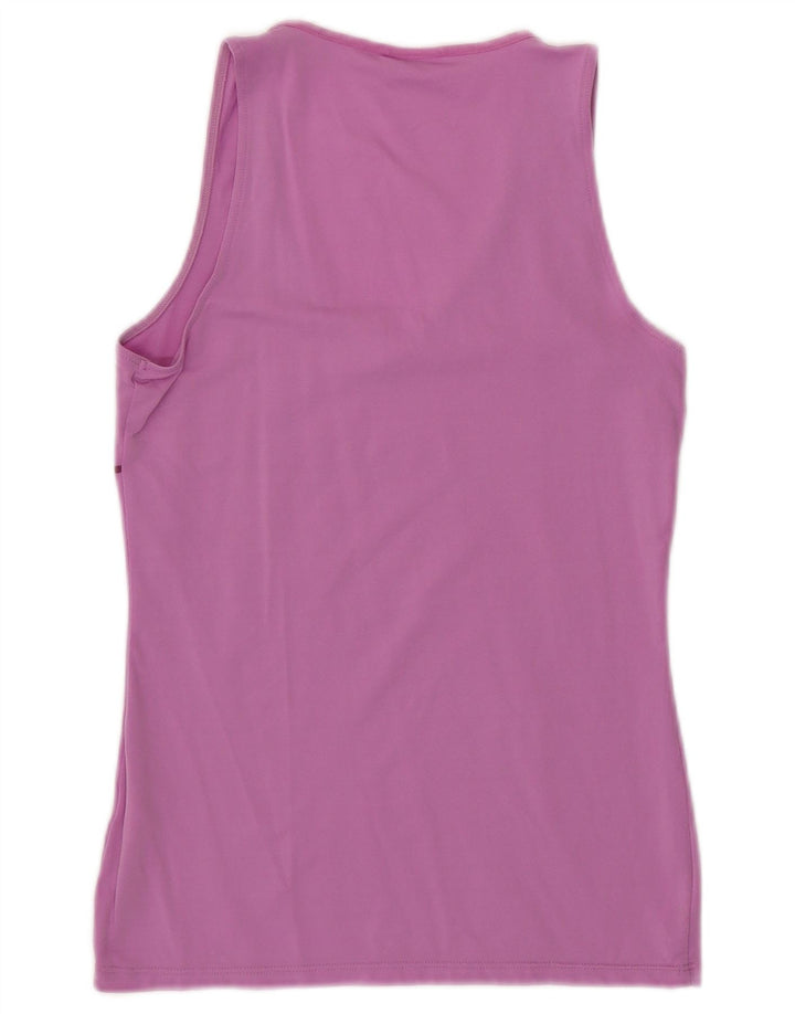Fila Kvinder Grafisk Vest Top UK 12 Medium Pink Nylon