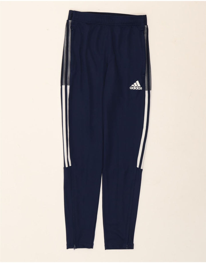 Adidas Aeroready Tracksuit Bukser til kvinder UK 8 Small Navy Blue Polyester