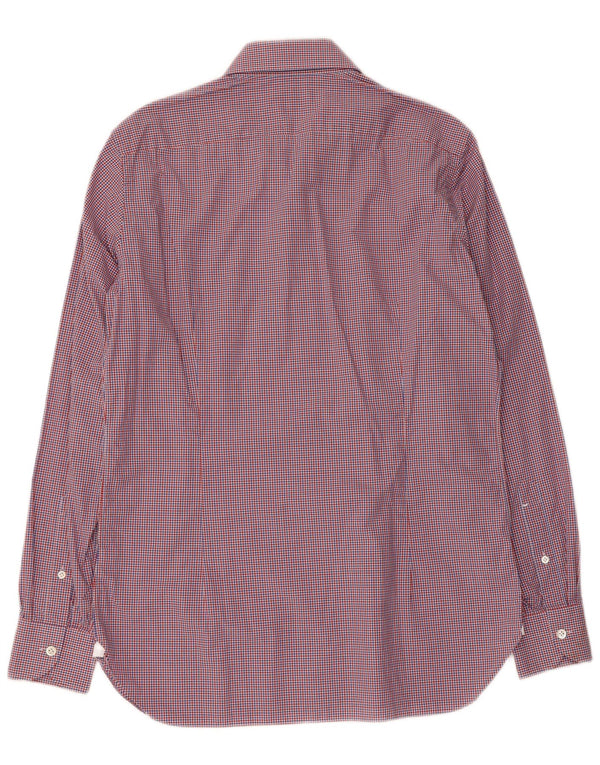 BORRELLI Herreskjorte str. 39 15 1/2 Medium Flerfarvet ternet bomuld