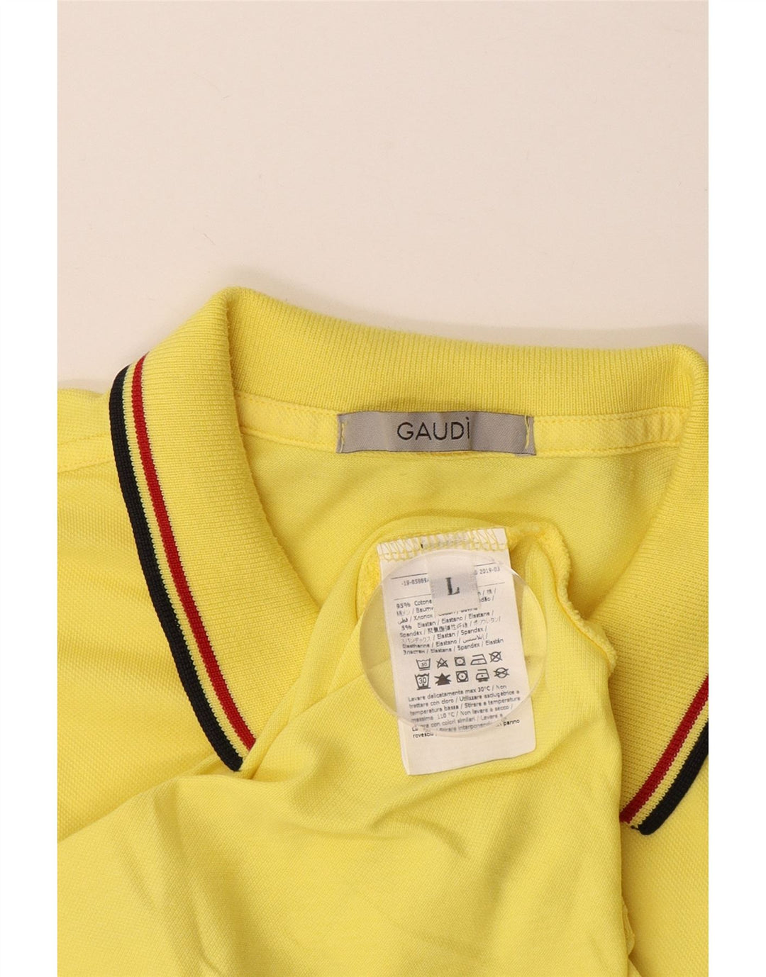GAUDI Poloshirt til mænd Stor gul bomuld