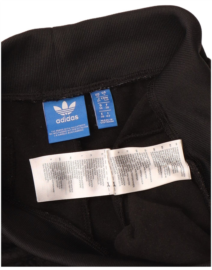 Adidas Graphic Tracksuit Bukser til kvinder UK 10 Small Black Polyester
