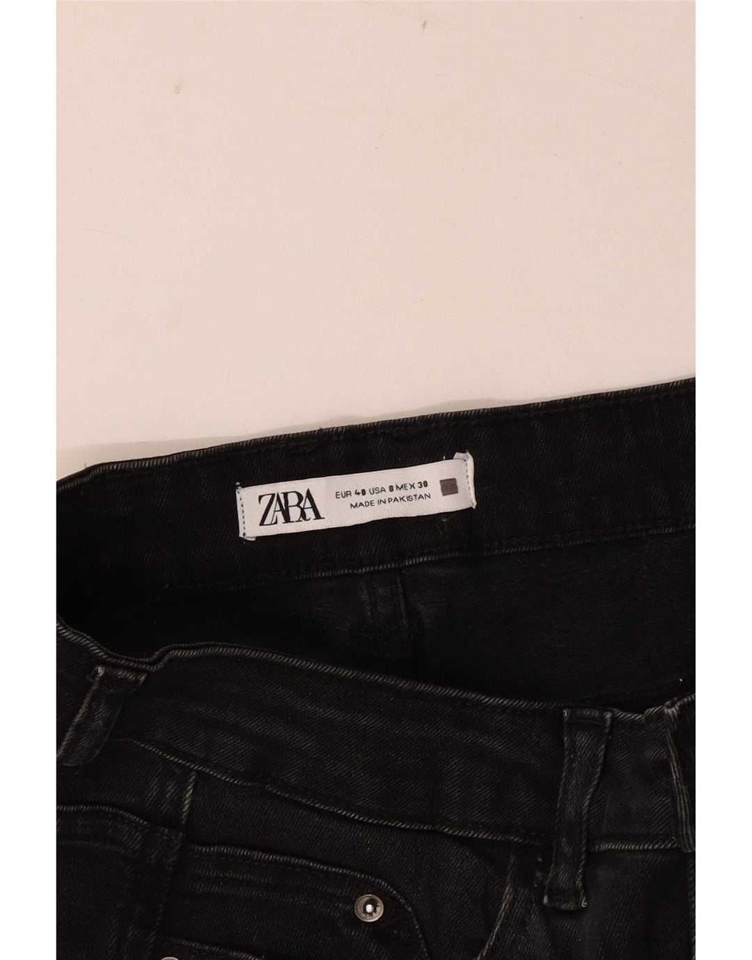 Zara Womens Tapered Jeans EU 40 Medium W30 L26 Sort