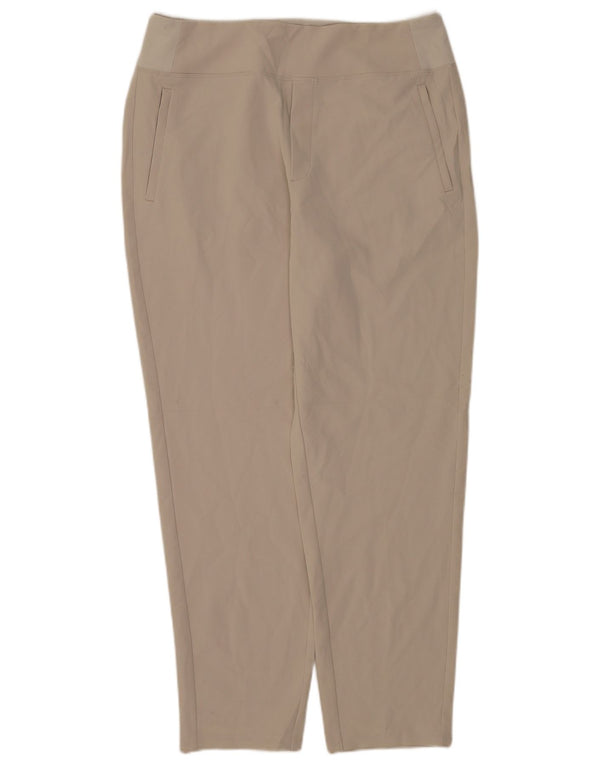 Athleta koniske Chinobukser til kvinder US 14 XL W34 L30 Beige Polyester