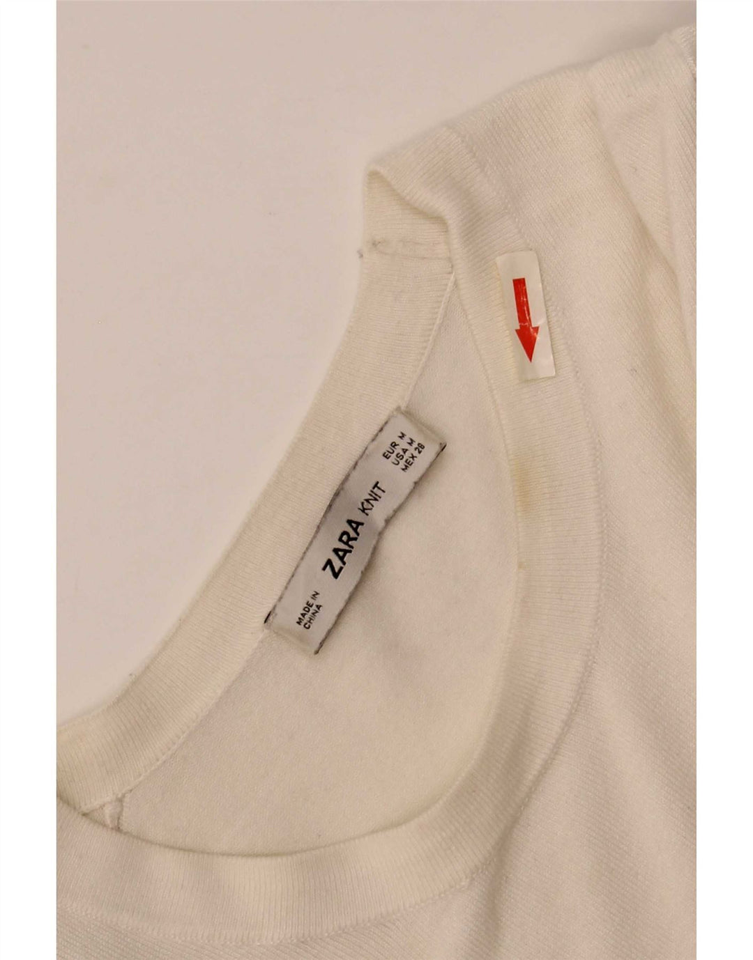 Zara Womens Boat Neck Jumper Sweater UK 12 Medium White Viscose