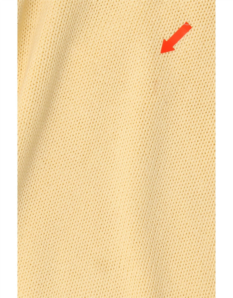 MC NEAL Mens Crew Neck Jumper Sweater 2XL Yellow Cotton Vintage MC Neal and Second-Hand MC Neal from Messina Hembry 