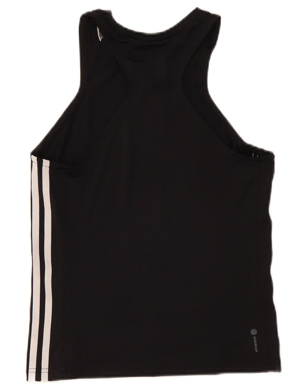 Adidas Womens Aeroready Slim Fit Vest Top UK 8/10 Small Black Polyester
