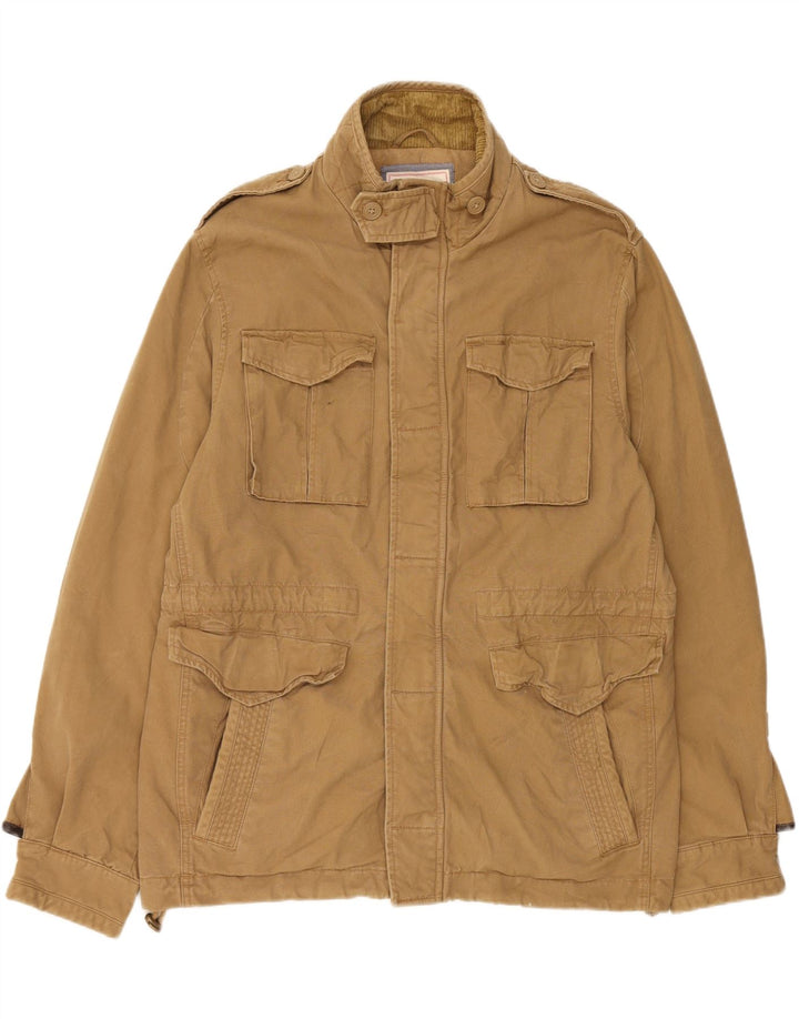 Fat Face Herre Military Jacket UK 40 Stor Beige Bomuld