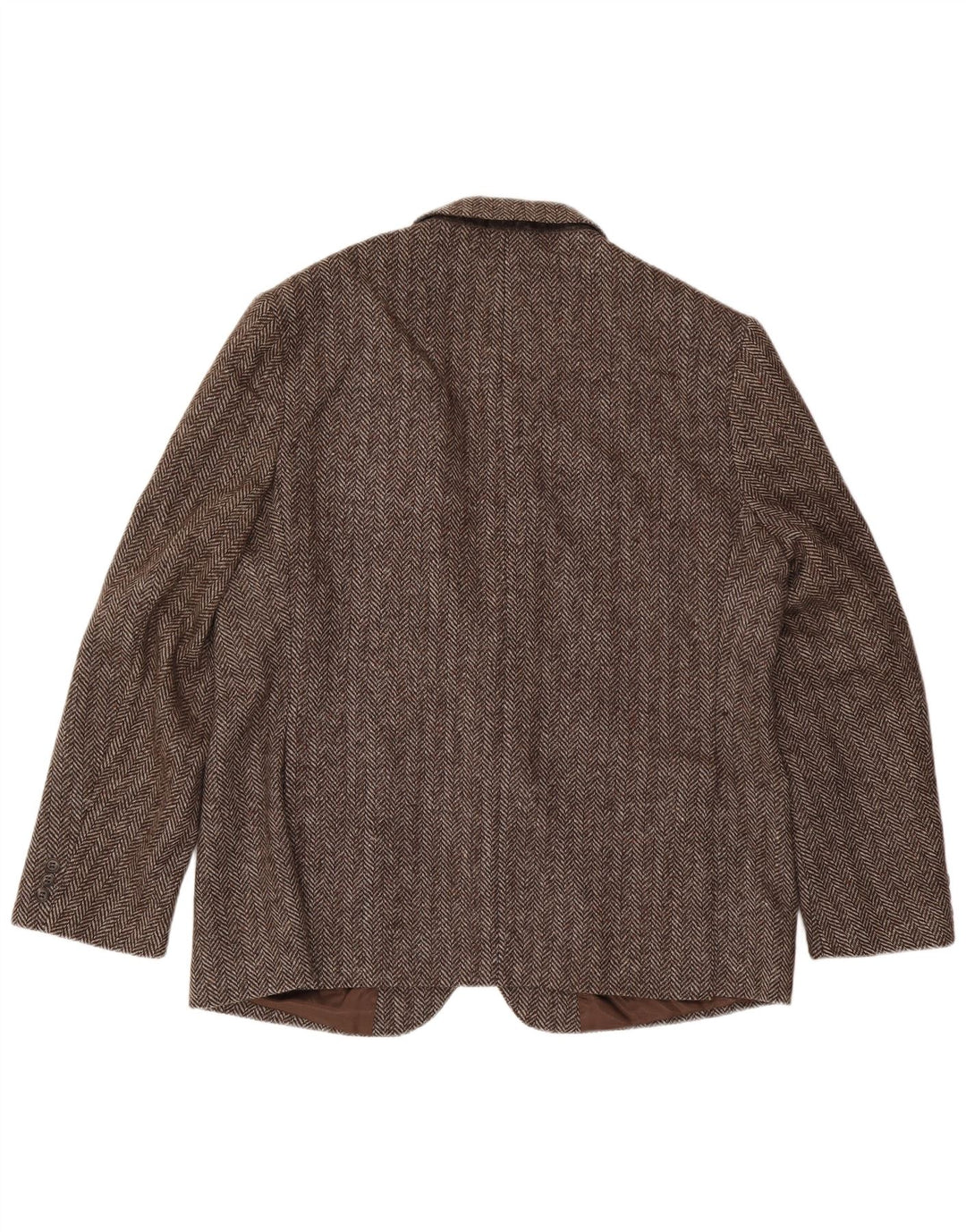 Four Seasons Herre 2 Button Blazer Jacket UK 48 4XL Brun sildebensuld