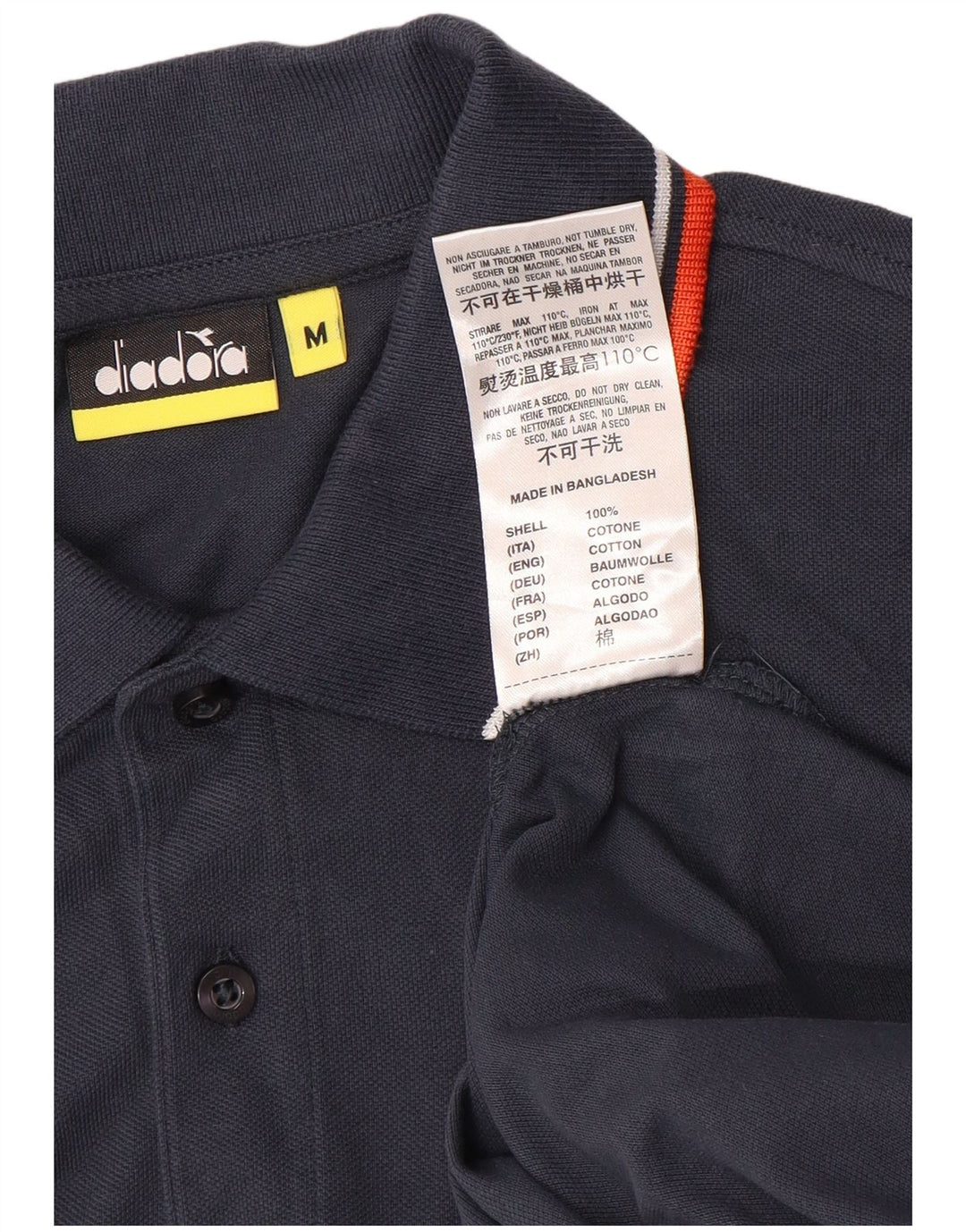 Diadora herre poloshirt Medium marineblå bomuld
