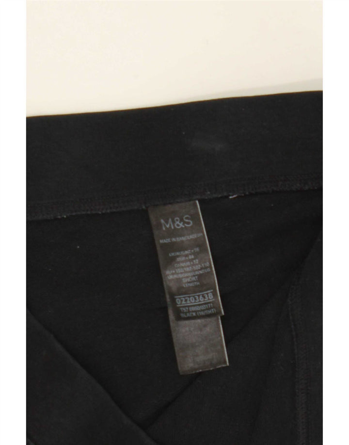 Marks & Spencer Womens Leggings UK 16 Large Black Bomuld