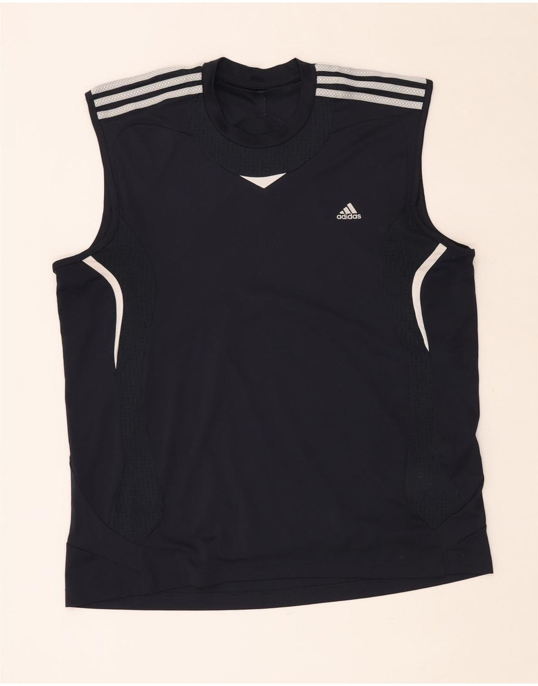ADIDAS Herre Climacool Vest Top XL Navy Blue Polyester