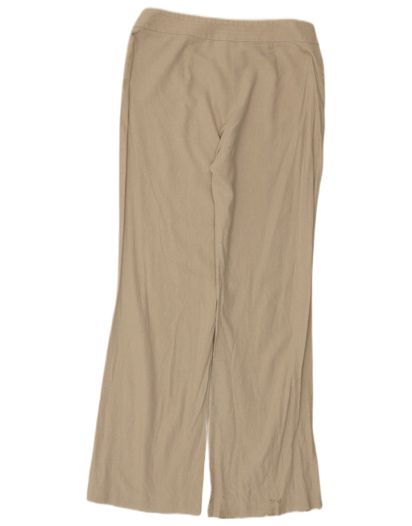 Marks & Spencer Dame Bootcut Casual Bukser UK 12 Medium W30 L31 Beige