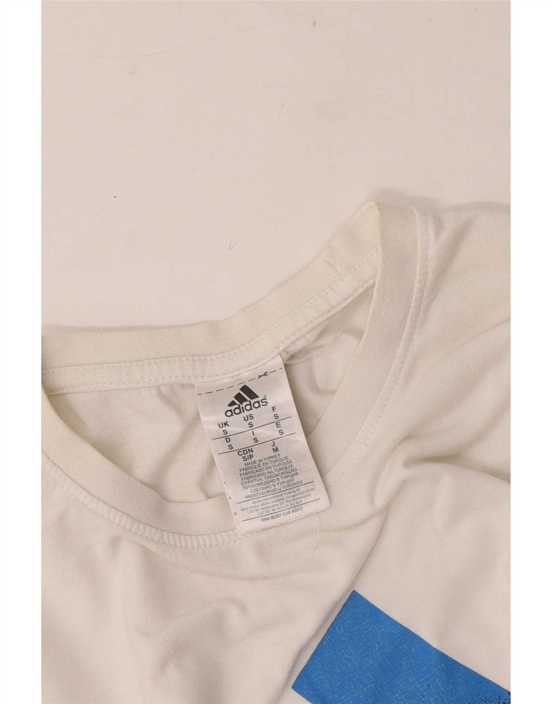 Adidas Herre grafisk T-shirt top lille hvid bomuld