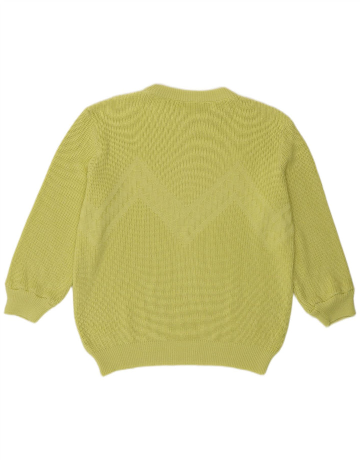 Vintage Dame Oversized Crew Neck Jumper Sweater UK 16 Large Green