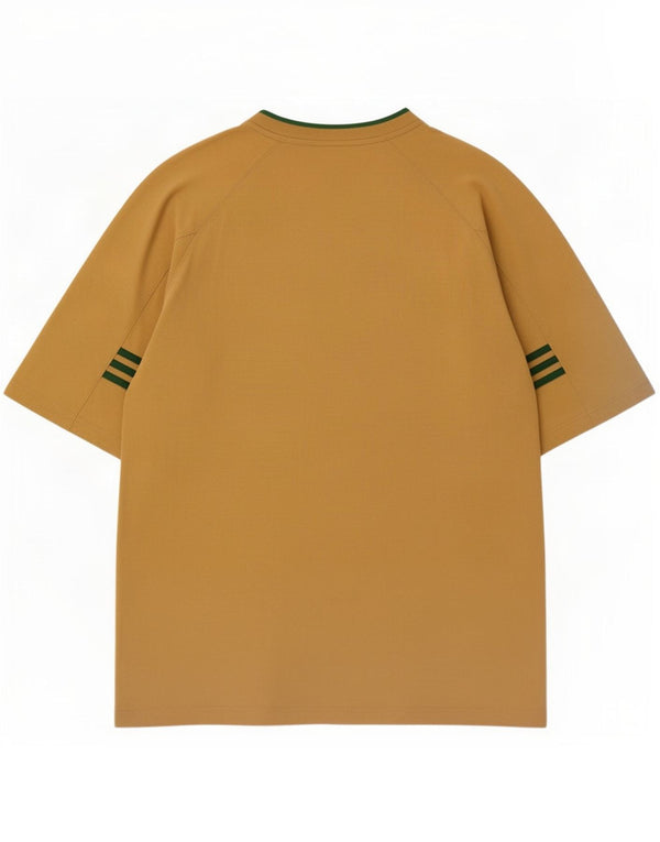 Adidas Herre T-Shirt Top UK 48/50 XL Beige Bomuld