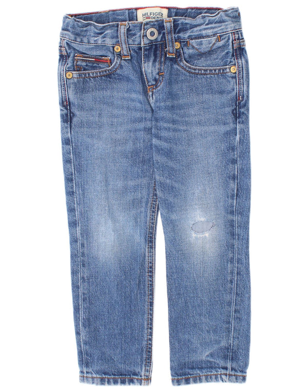 Tommy Hilfiger Boys Slim Jeans 2-3 År W20 L14 Blå Bomuld