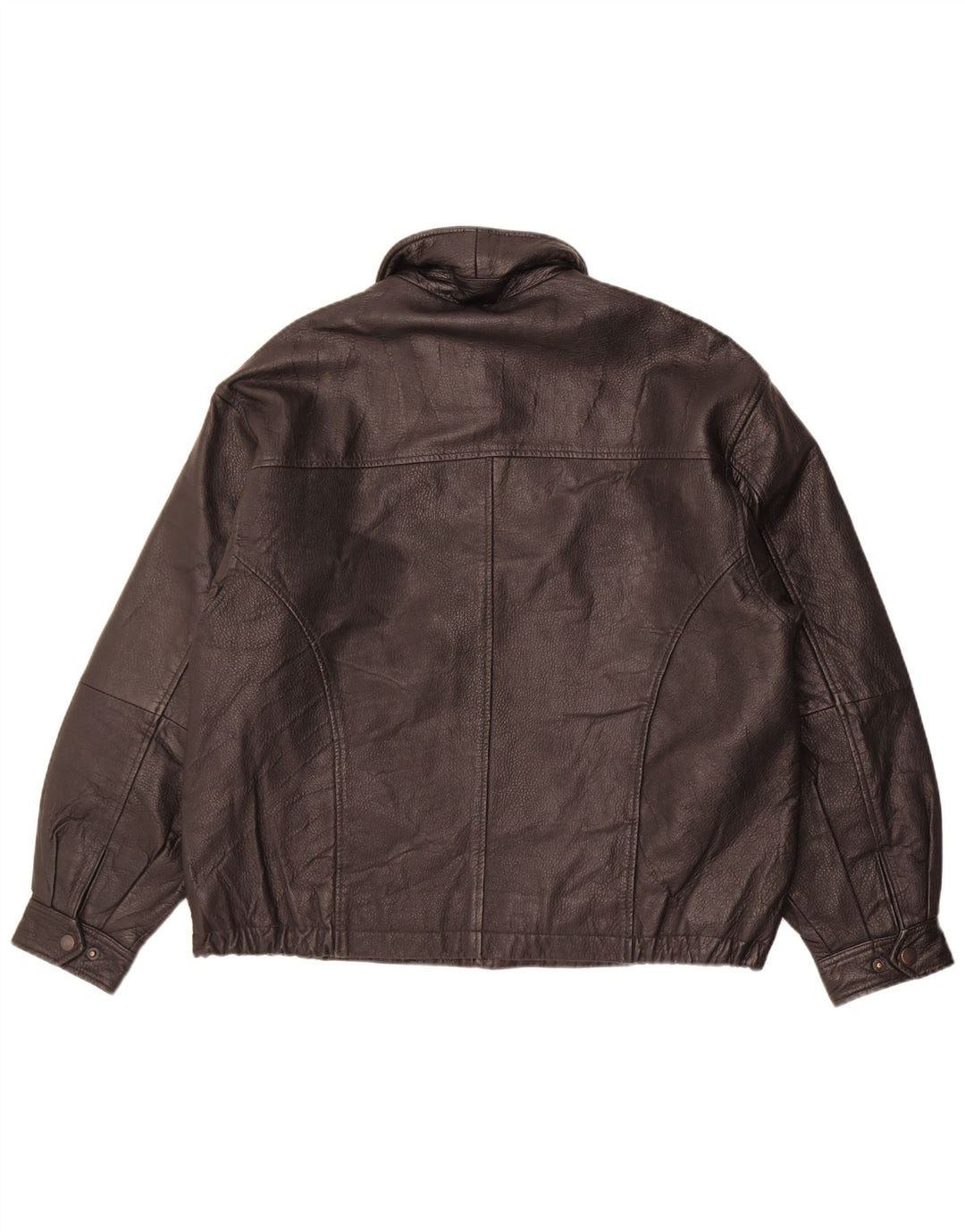 Vintage herre læderjakke UK 40 Stor sort læder