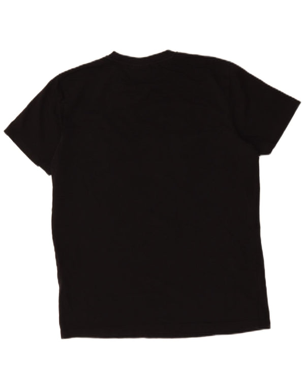 Diesel Herre Grafisk T-Shirt Top Medium Sort