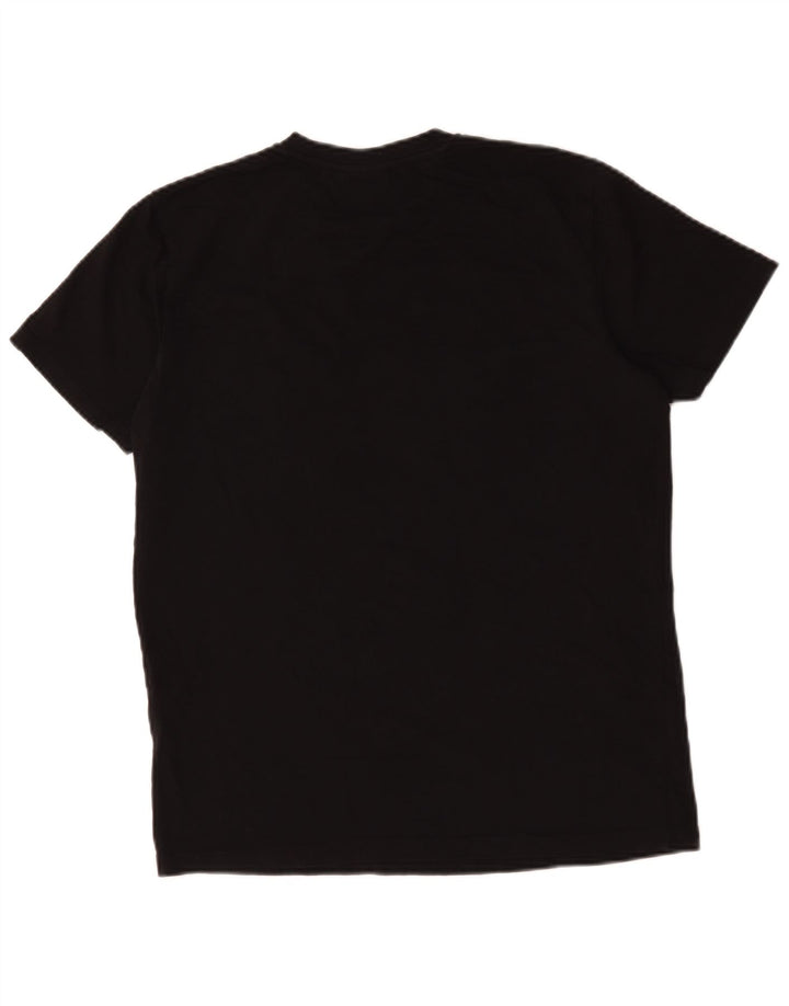 Diesel Herre Grafisk T-Shirt Top Medium Sort