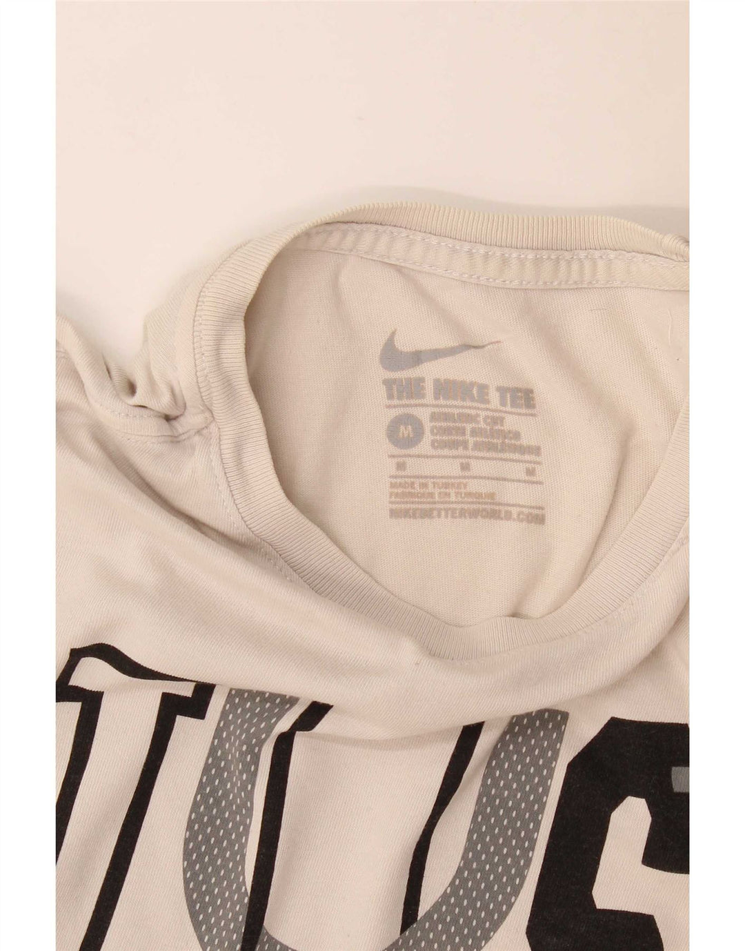 Nike Herre Athletic Cut Grafisk T-Shirt Top Medium Grey Bomuld