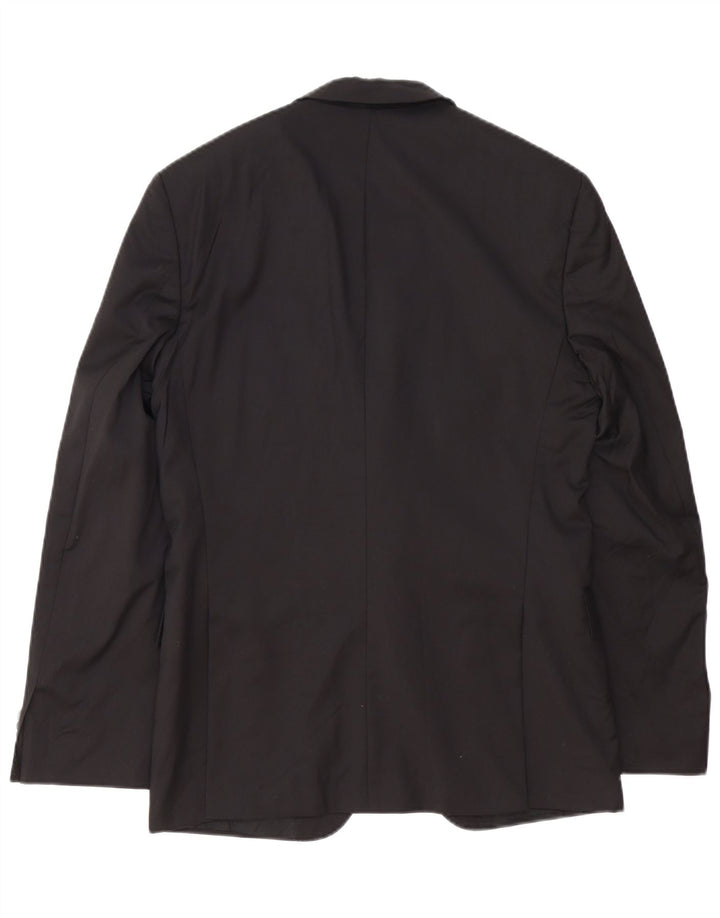 HUGO BOSS Herre 2-knaps blazerjakke UK 38 Medium Sort