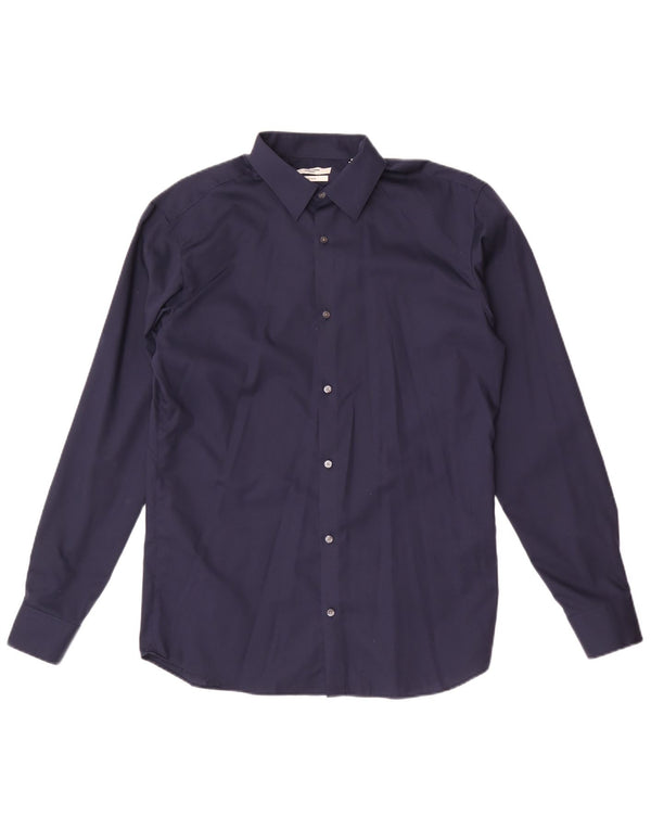 Jack & Jones Herre Regular Fit skjorte Medium marineblå bomuld