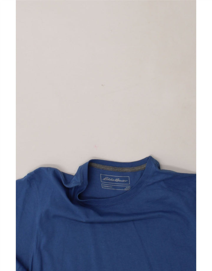 EDDIE BAUER Mens T-Shirt Large Blue Cotton Vintage Eddie Bauer and Second-Hand Eddie Bauer from Messina Hembry 