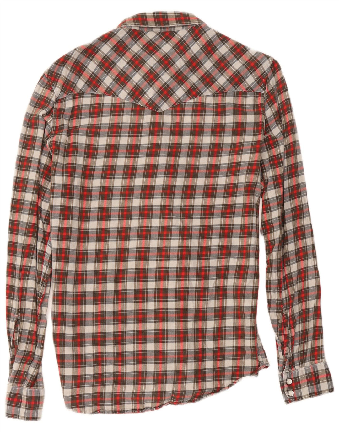 Levi's Herre Slim Fit Flanellskjorte Medium rød ternet bomuld