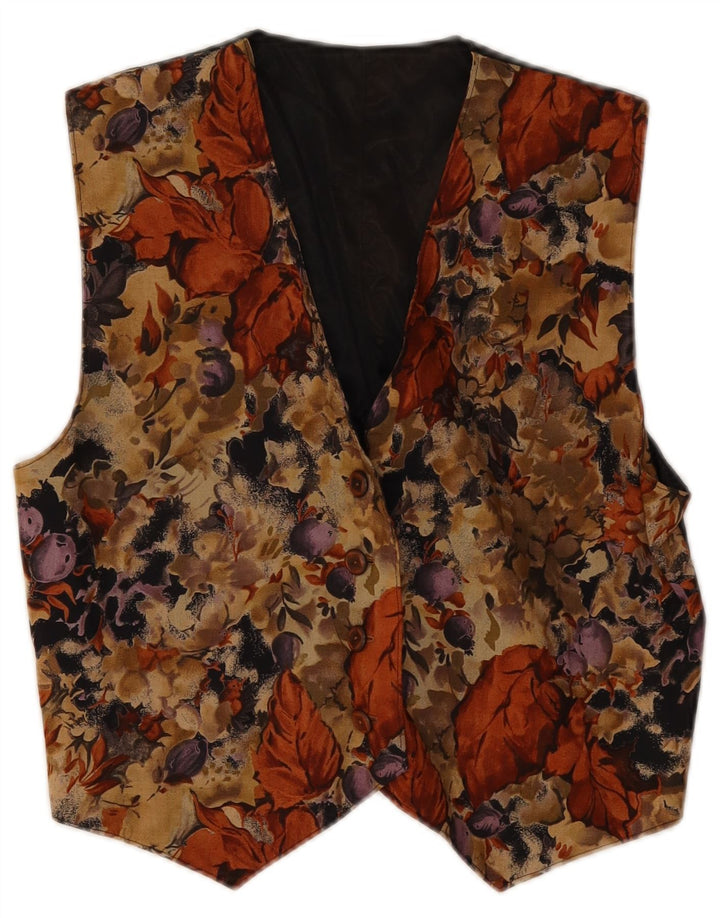 Vintage damevest UK 12 Medium Multicolored Floral