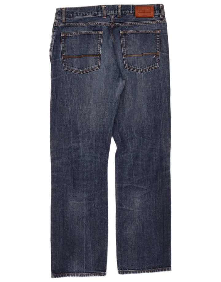 TOMMY HILFIGER Straight jeans til mænd W34 L32 blå bomuld