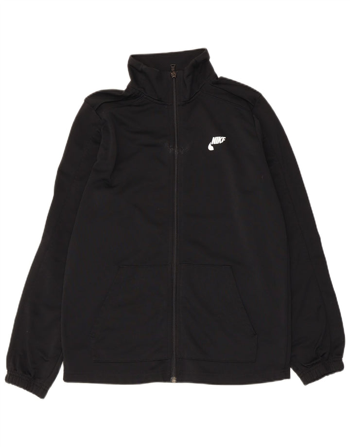 Nike drenge grafisk træningsdragt topjakke 13-14 år XL sort polyester