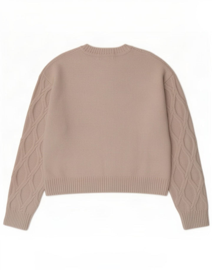 Marks & Spencer Dame sweater med rund hals DK 14 Medium Off White