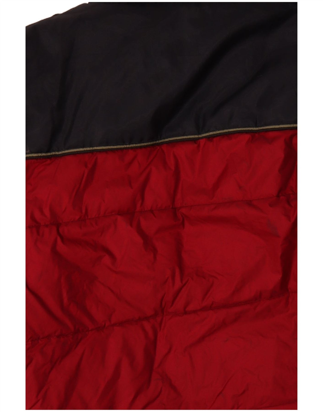 BLEND Herre Loose Fit grafisk polstret jakke UK 40 Stor rød farveblok
