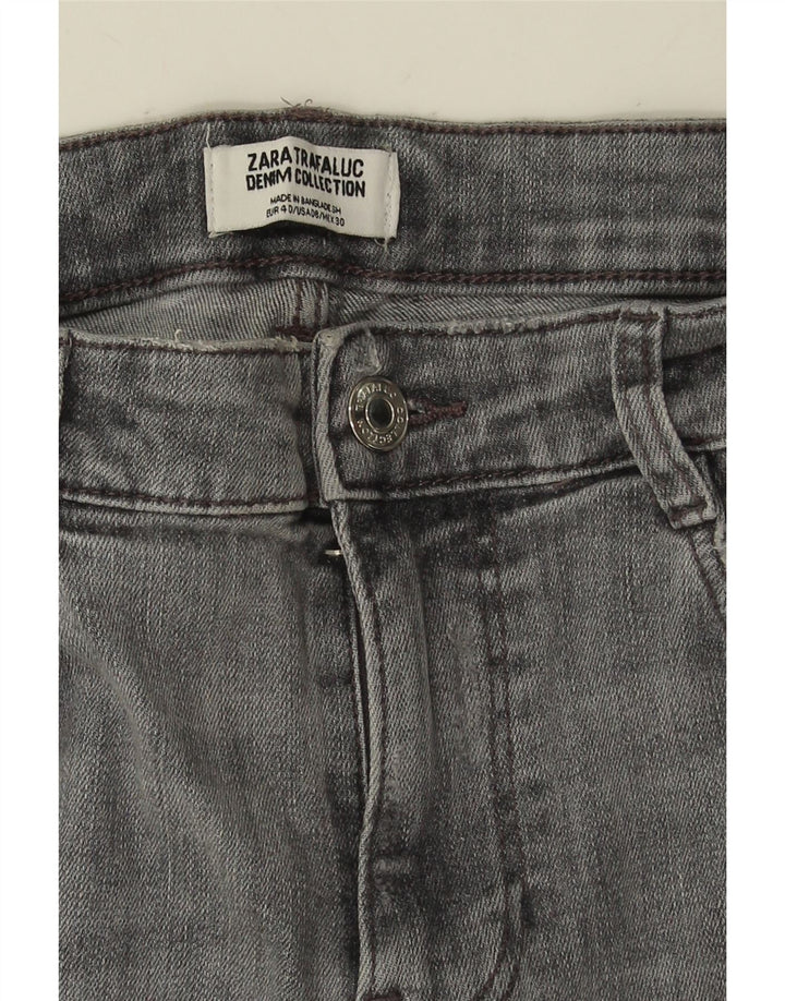 ZARA Dame Skinny Jeans EU 40 Medium W30 L26 Grå Bomuld