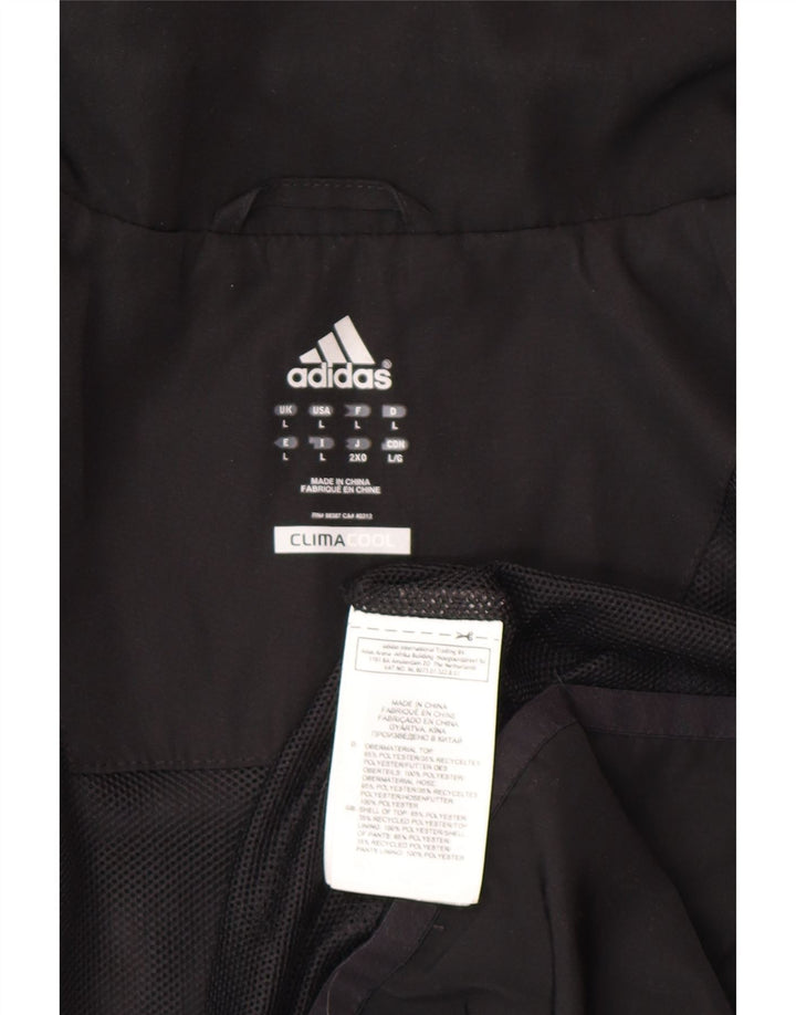 Adidas Herre Climacool Træningsdragt Top Jakke Stor Sort Colourblock