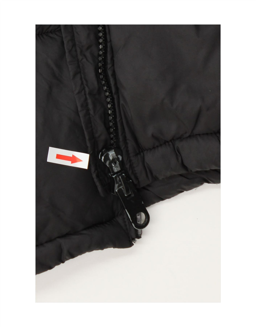 Zara Dame Hætte Polstret Gilet UK 14 Medium Sort Polyester