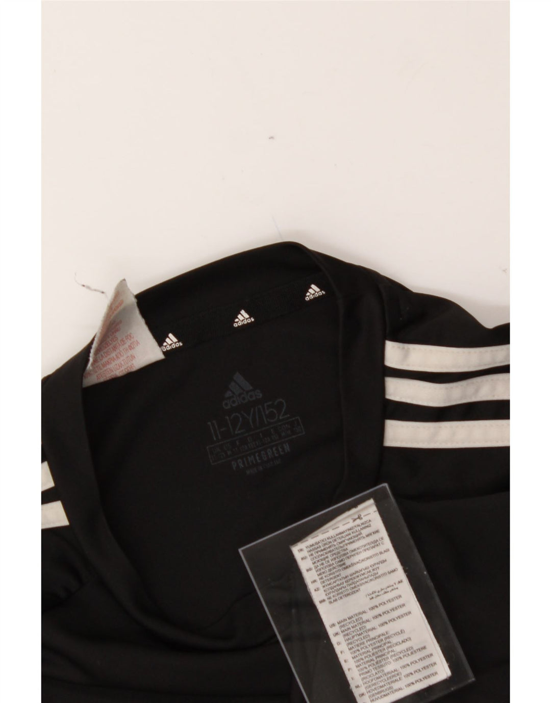 ADIDAS Boys Aeroready T-Shirt Top 11-12 Years Black Polyester Vintage Adidas and Second-Hand Adidas from Messina Hembry 