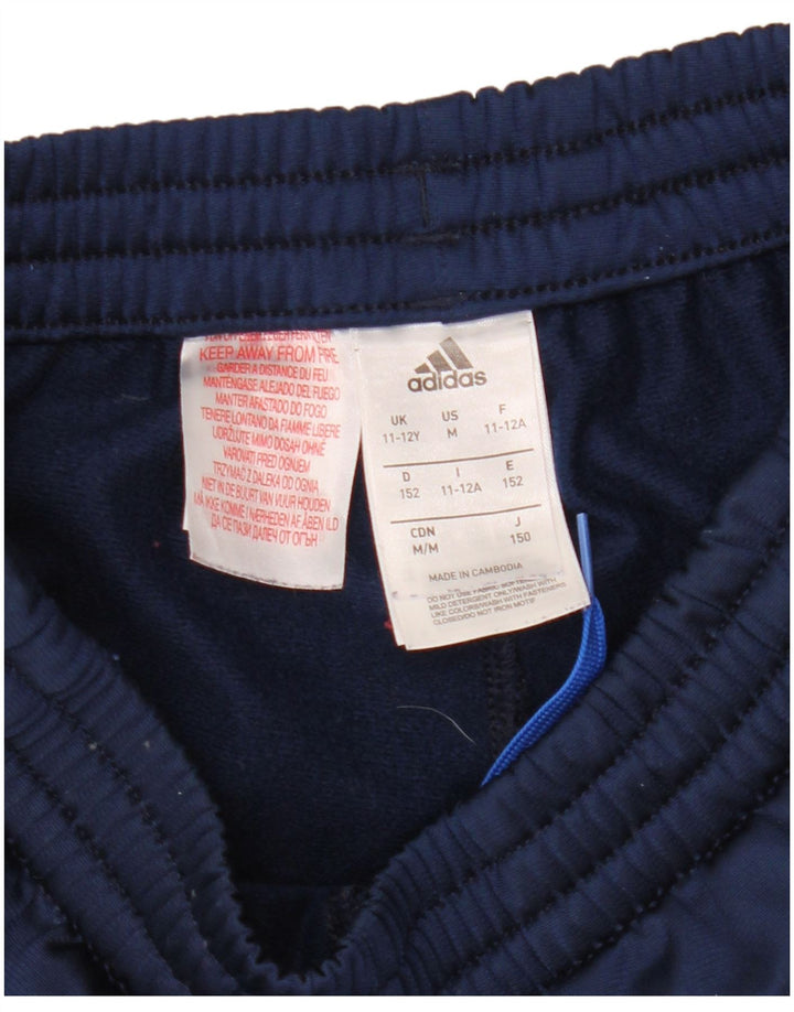 Adidas Træningsdragtsbukser til drenge 11-12 år Marineblå polyester