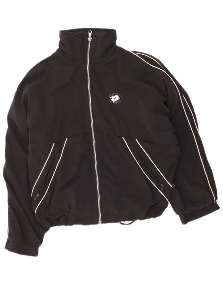 Lotto Herre Loose Fit træningsdragt Topjakke XS Sort Polyester