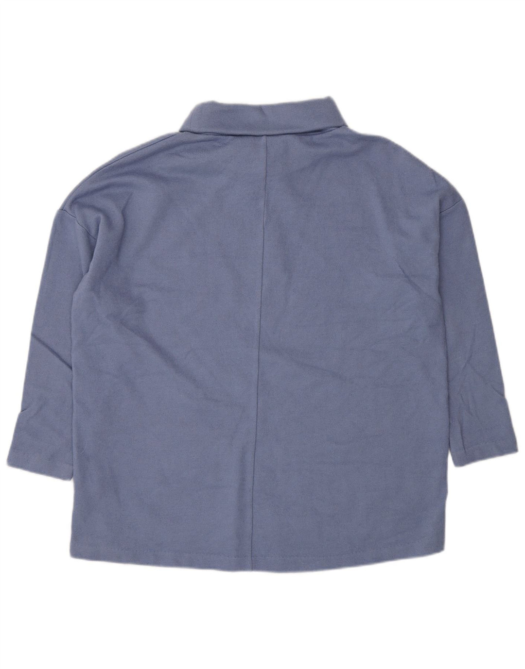 Cos Dame Oversized Roll Neck Jumper Sweater UK 10 Small Blue Wool