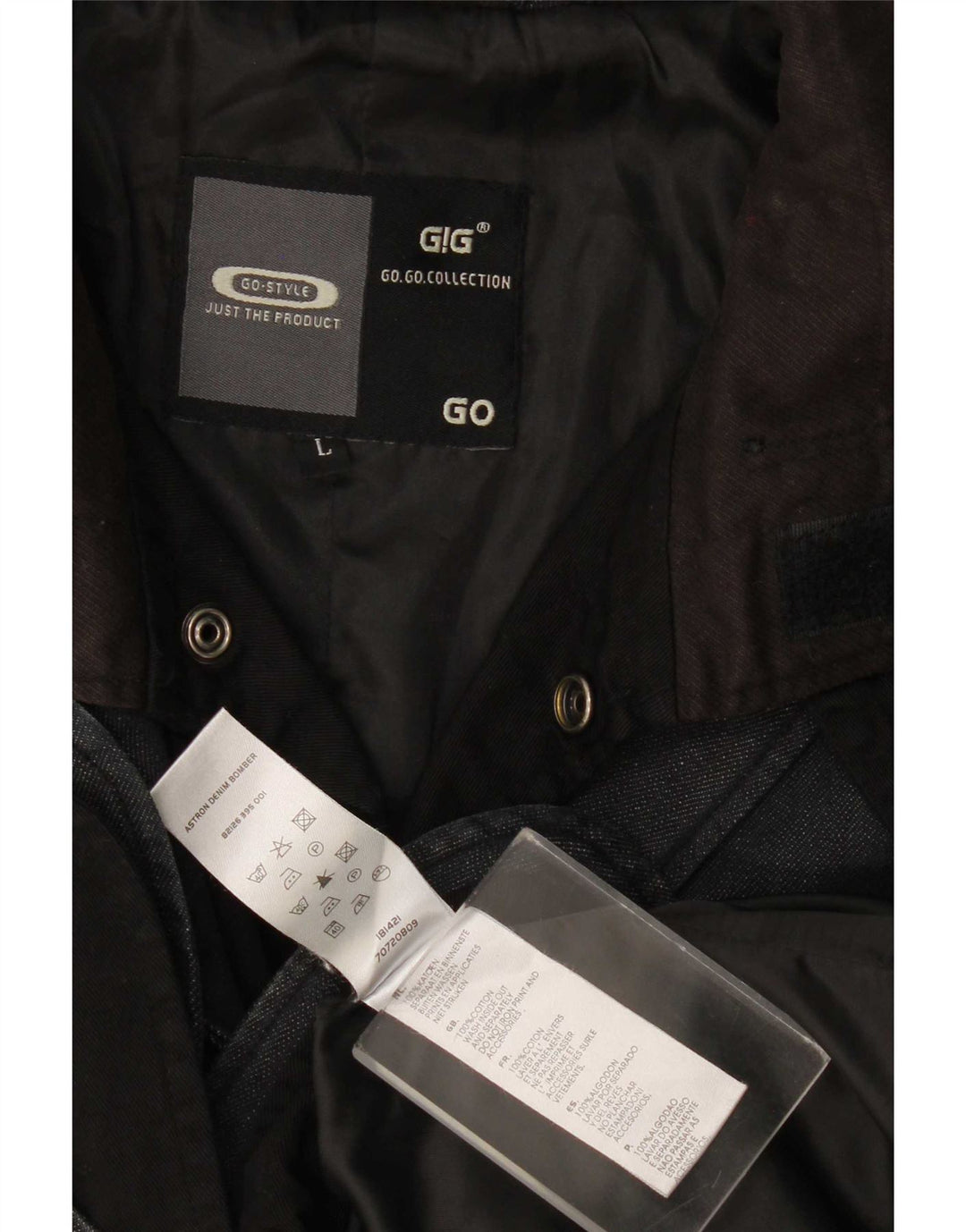 G-Star Herre denimjakke UK 40 Stor Grå Bomuld