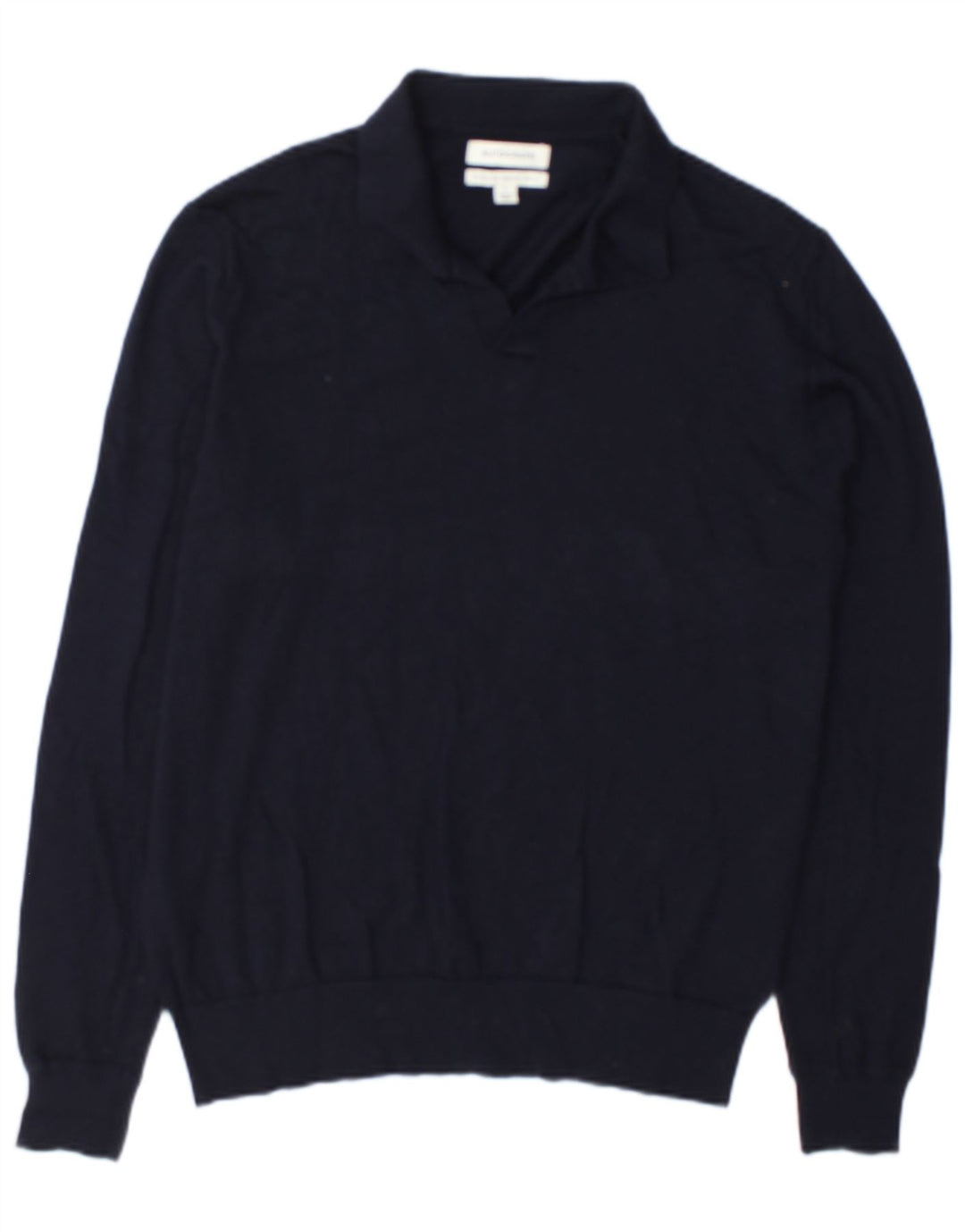 Marks & Spencer Herre Autograph Polo Neck Jumper Sweater Stor Navy Blue
