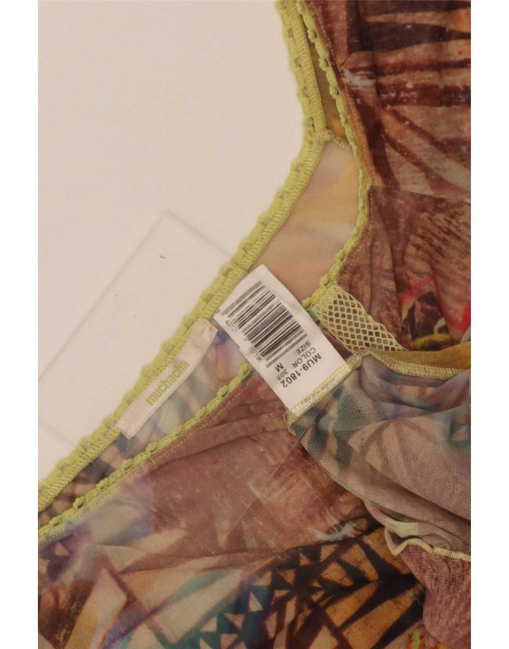 Muchacha Womens Off Shoulder Top UK 12 Medium Multicolored Floral