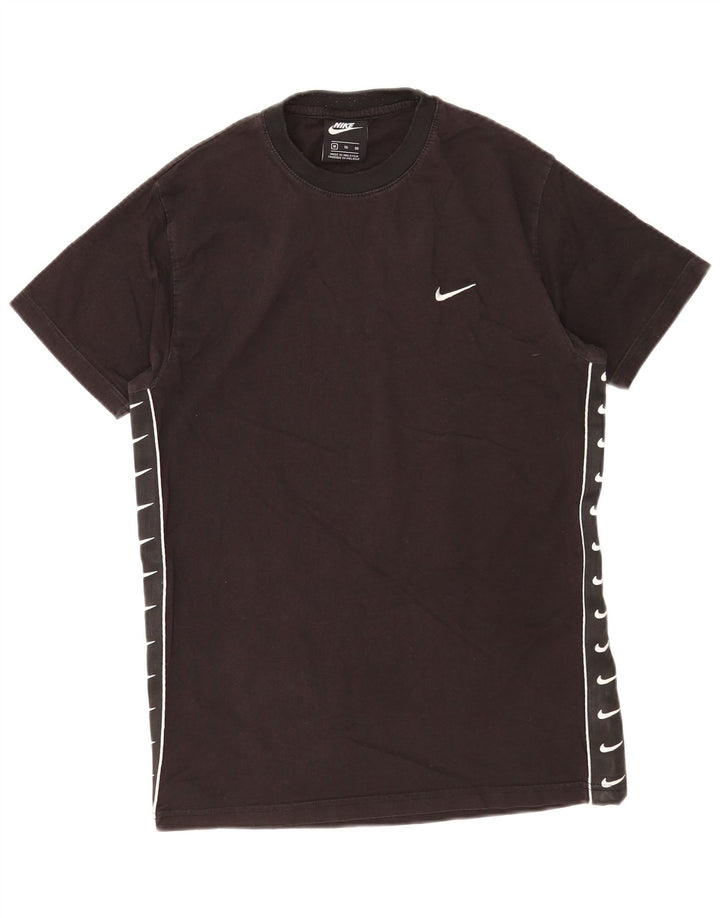 Nike Herre grafisk T-shirt Top Medium Sort Bomuld