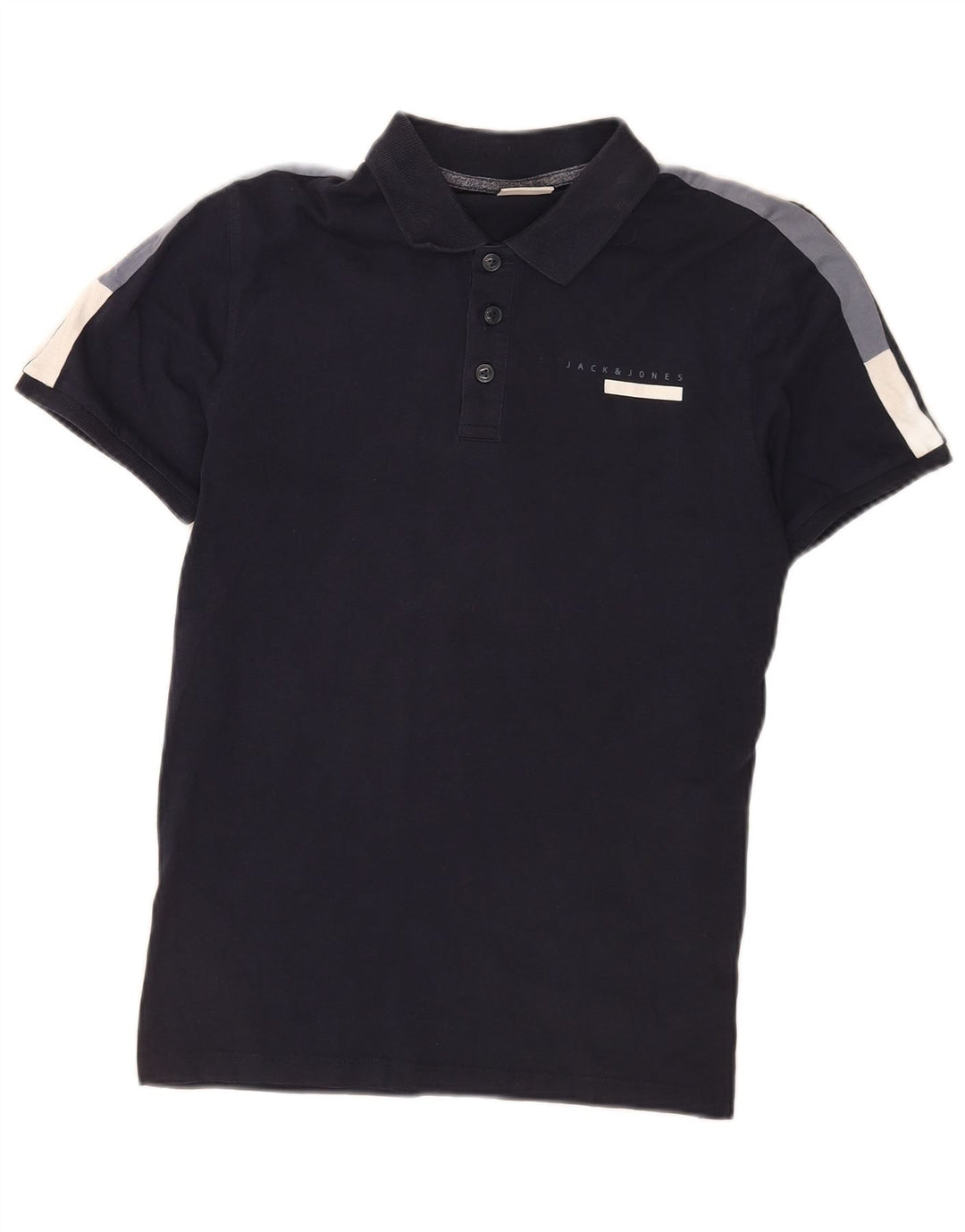 Jack & Jones herre poloskjorte lille marineblå colourblock bomuld